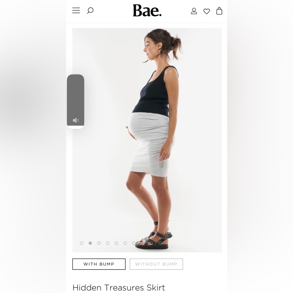 Bodycon maternity skirt